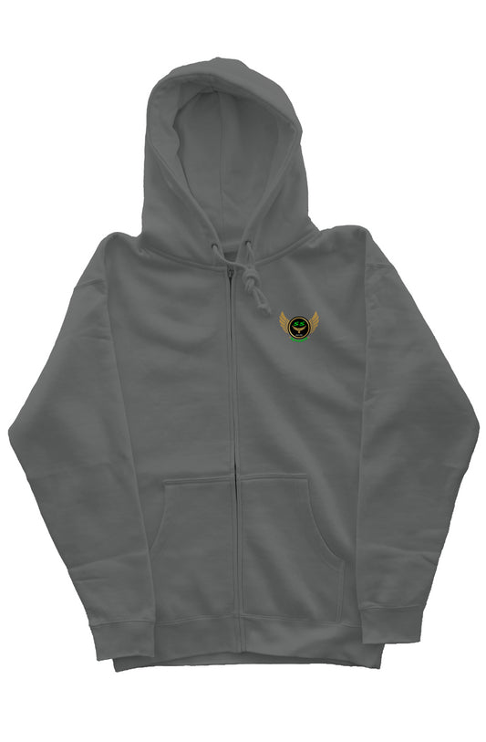 (SS) by42DPD Accent Green Independent zip hoody