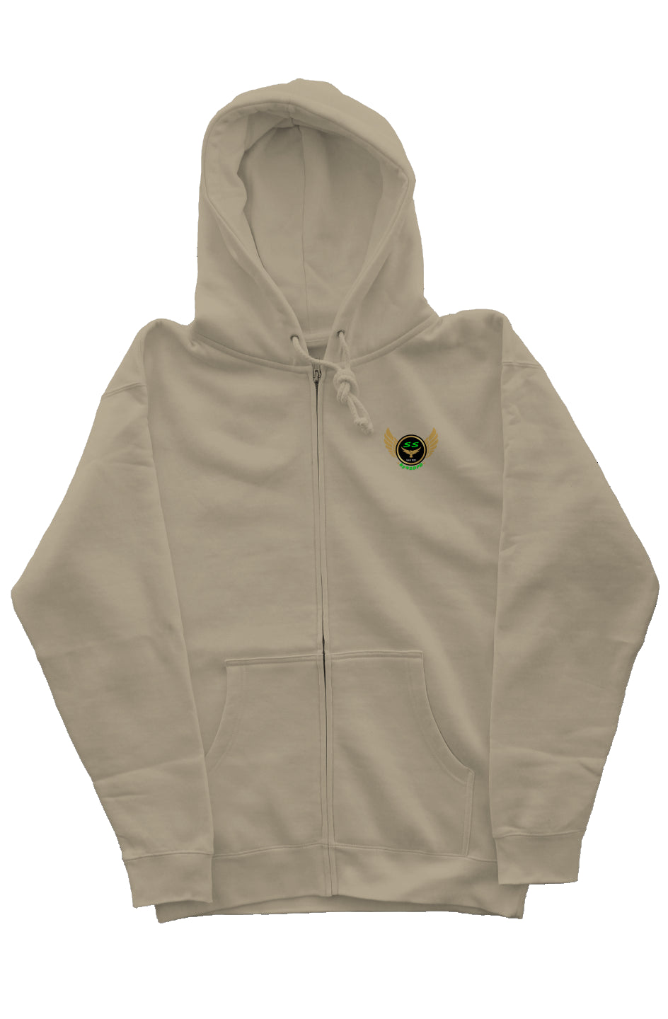 (SS) by42DPD Accent Green Independent zip hoody