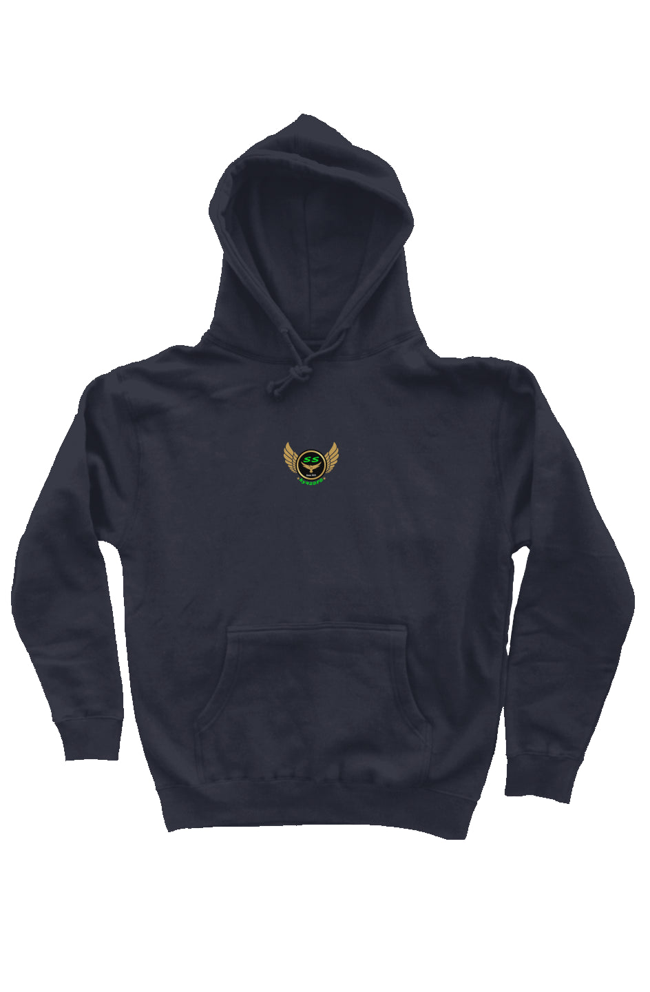 (SS) by42DPD Accent Green Classic Navy Independent pullover hoody