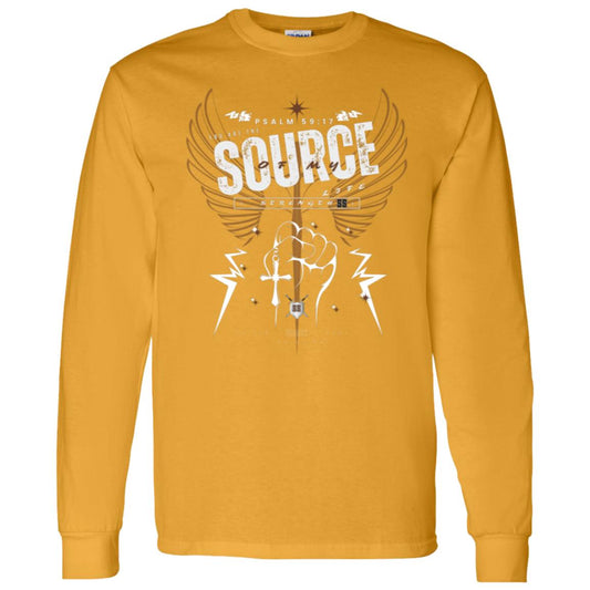 SOURCE Life and Strength Accent Brown/Melanin/Chocolate by42DPD LS T-Shirt