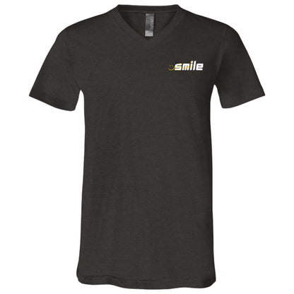 Smile Choose To Be Happy Because Happy Chose You Unisex Jersey SS V-Neck T-Shirt