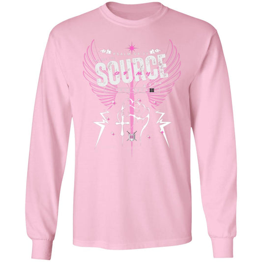 SOURCE Life and Strength Accent Pink by42DPD LS T-Shirt