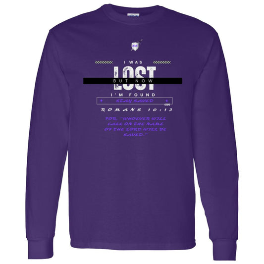 Lost n Found by42dpd Accent Purple Long Sleeve Tee