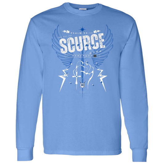 SOURCE Life and Strength Accent Blue by42DPD LS T-Shirt