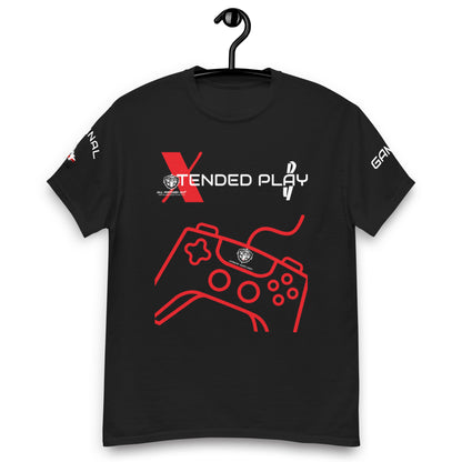 Xtended Play Day Accent Red Gaming Tee - Black