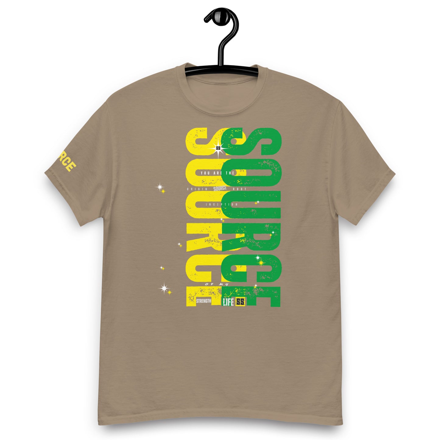 SOURCE Life and Strength Accent Yellow/Green T-Shirt