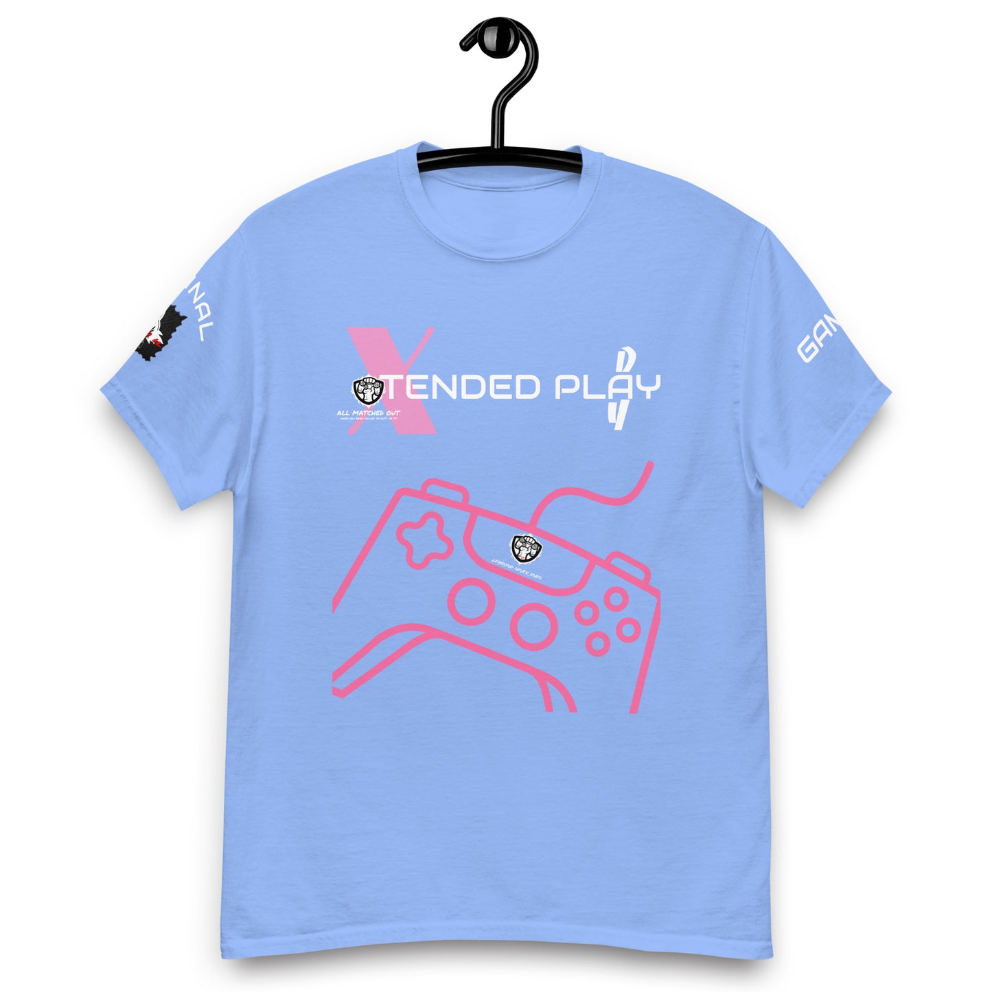 Xtended Play Day Accent Pink Gaming Tee - Black