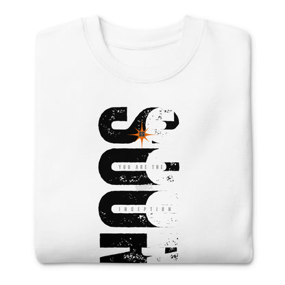 SOURCE Life and Strength Typography Accent White/Black - Sweatshirt