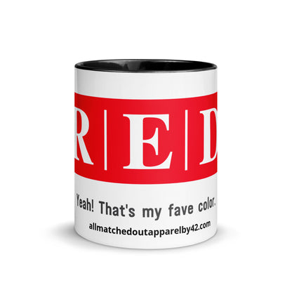 Red Mug with Color Inside