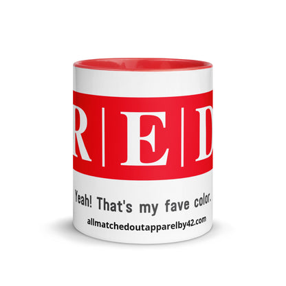 Red Mug with Color Inside